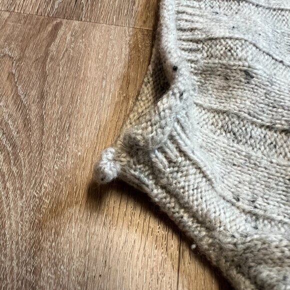 Madewell Donegal Rolled Mockneck Sweater Dress Medium Gray - Picture 7 of 10